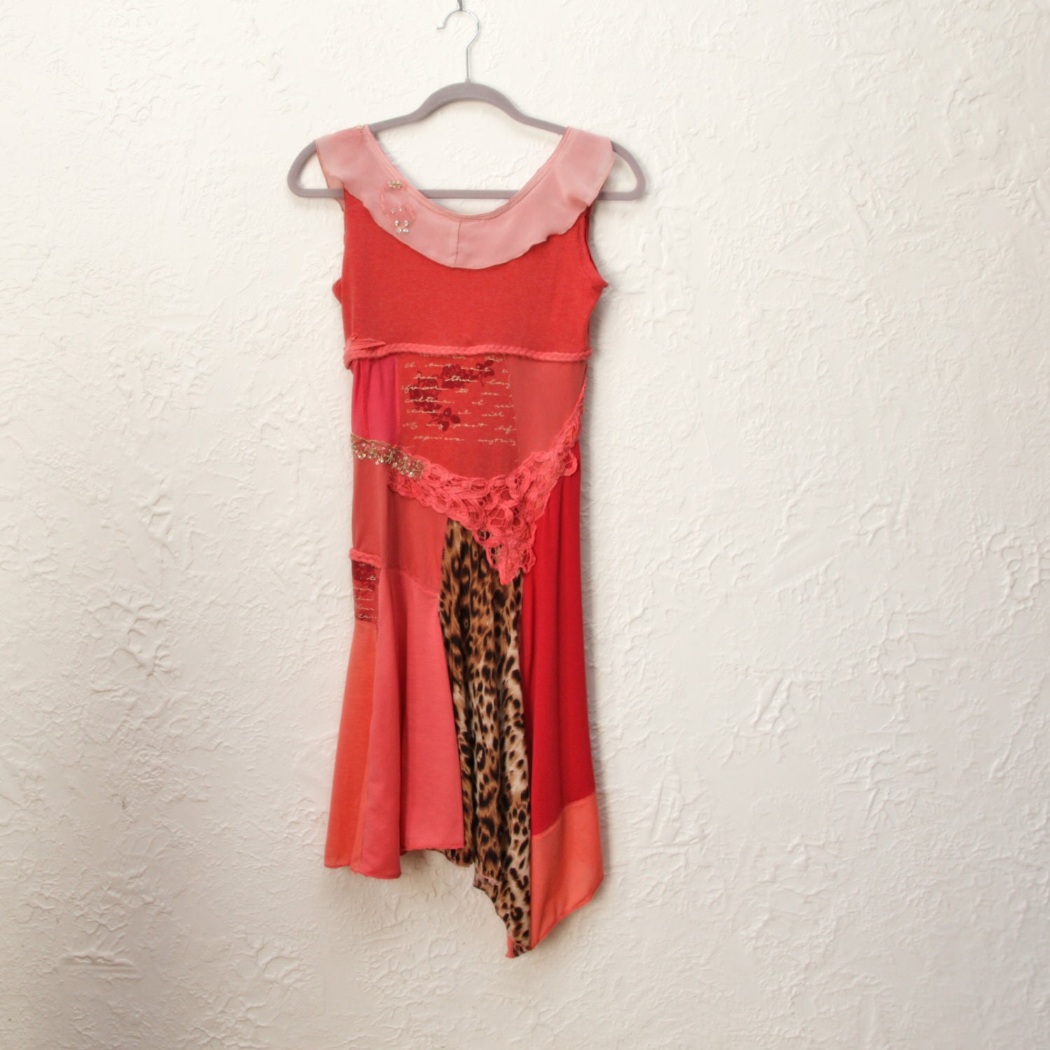 upcycled clothing . dress . full blush