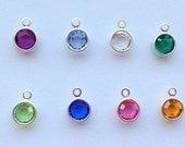 Add a  Silver Plated Swarovski Crystal Charm to Any Charm Necklace in My Shop