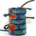 The Original Swarovski Crystal Friendship Bracelet- Wild Flower Design (Red, Orange, Green, Yellow & Blue)
