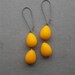 sunshower earrings - vintage lucite and sterling