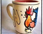 Mug: Infamous Key West Rooster Red