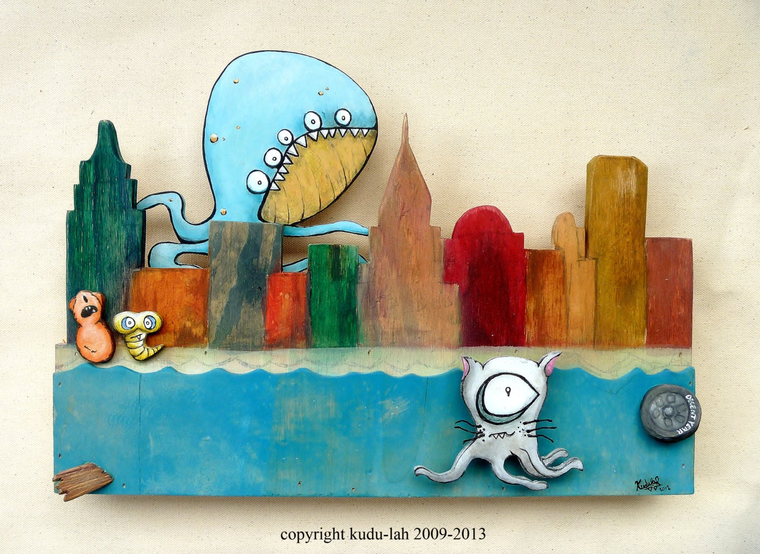 East River (Original Critter Art)