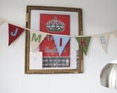 Bunting flags personalised with a name 7 flags