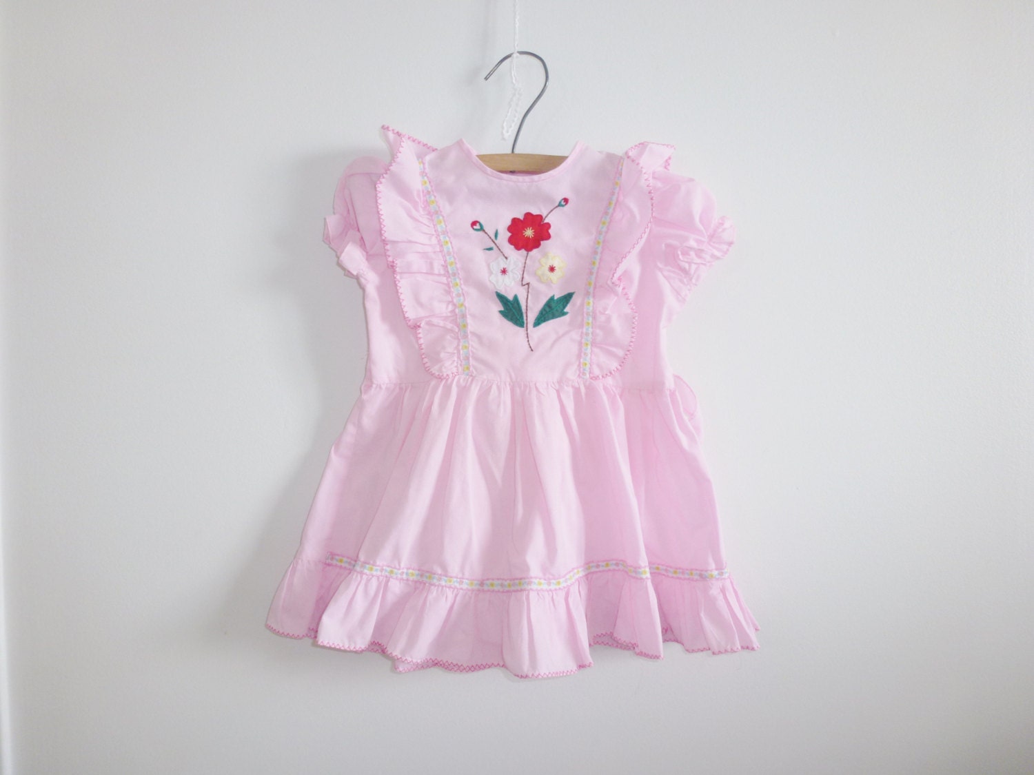 Vintage Pink Tropical Dress