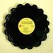 Rolling Stones Vinyl Record Tray / Platter Vintage LP Album 1980 (Emotional Rescue) Yellow Label