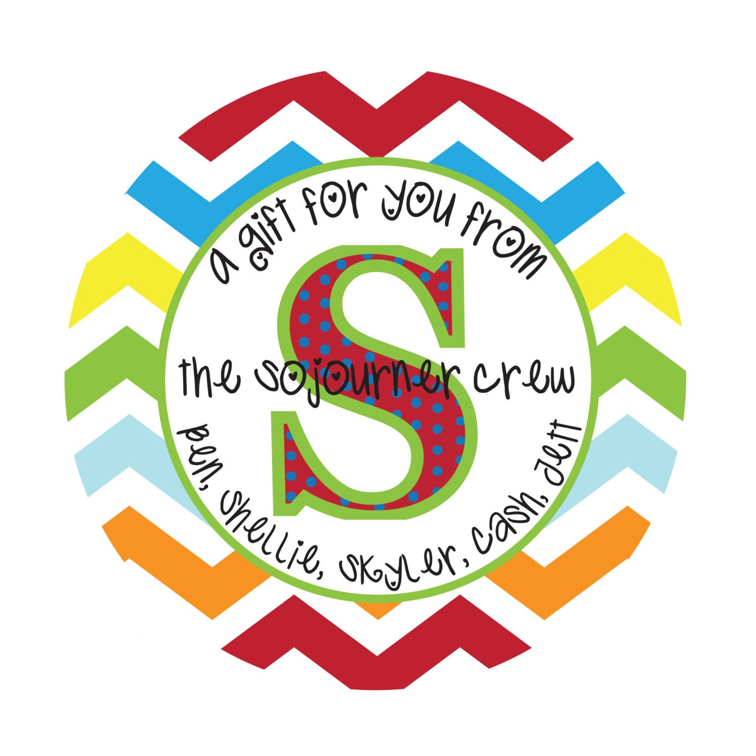 Personalized Stickers,Chevron stickers,Polka dots,Kids, Baby, Party, Favor stickers,Personalized Sticker Labels Set of 24 Il_170x135