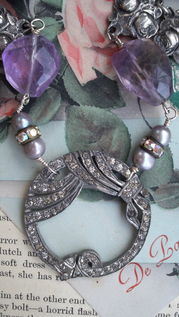City of Lights - Vintage Assemblage Paris Souvenir Necklace