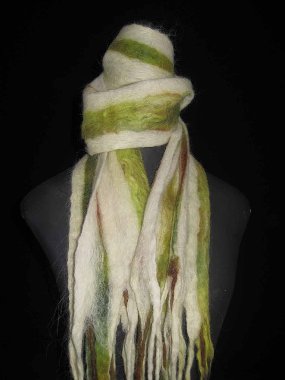 Llama and Alpaca Felted Scarf
