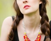 Eye Candy Brights Tribal Inspired Bib Necklace