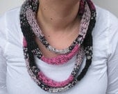 Extra Long Infinity Rope Scraf, crochet tube scarf, wrap scarf, ready to ship.