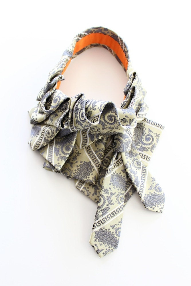 Greek Champagne Silk Katherine Scarf