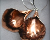 Memorial Day SALE Medium Lily Earrings in Copper - E560 or Bronze - E561