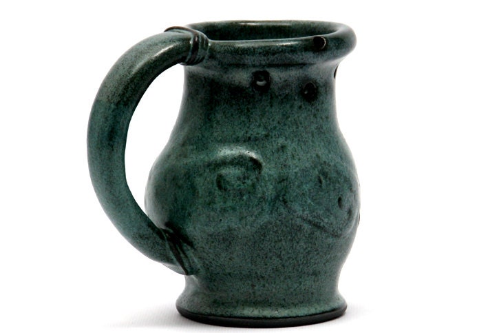 Puzzle Mug in Turquoise Glaze