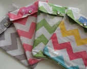 1 Medium Ouch Pouch 'You Choose Chevron' First Aid Diaper Bag Gift Cosmetics PMS Supplies Travel Organizer (5x7 Gray Green Pink or Multi)