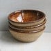 Prep Bowls - Set of Three Small Rustic Bowls - Brown and Black Raw Stone Ceramic Bowls - Handmade Stoneware Dipping Bowls - Specked Pottery