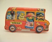 Vintage Bus Magnetic Pencil Case 1980s