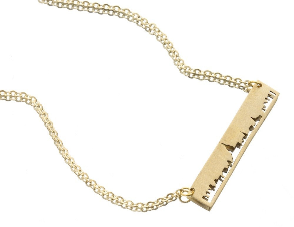 RESERVED for KARA HOPKINS - Sterling Silver New York City Necklace