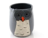 teacher or grad Owl pencil cup