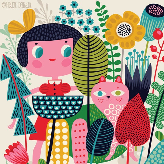 Really Small Gang - limited edition giclee print of an original illustration (8 x 10 in)