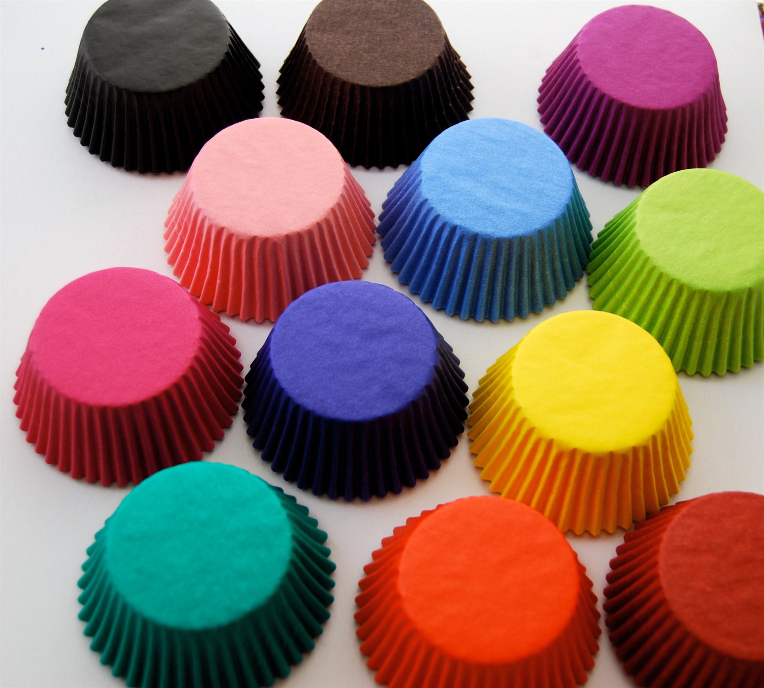 Complete Stack of Solid Color Cupcake Liners (120)
