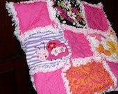 SALE Keepsake Rag Quilt - Custom Baby Clothes