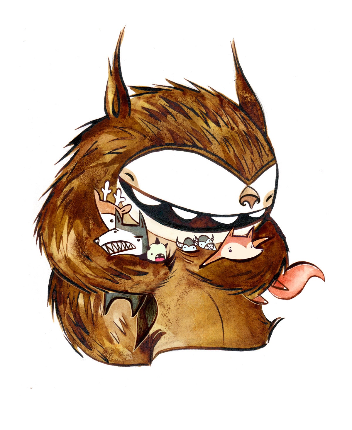 big ovok hugs 8x11 print