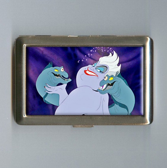 The Little Mermaid Inspired Ursula The Sea Witch Business Card Case Wallet Cigarette Case
