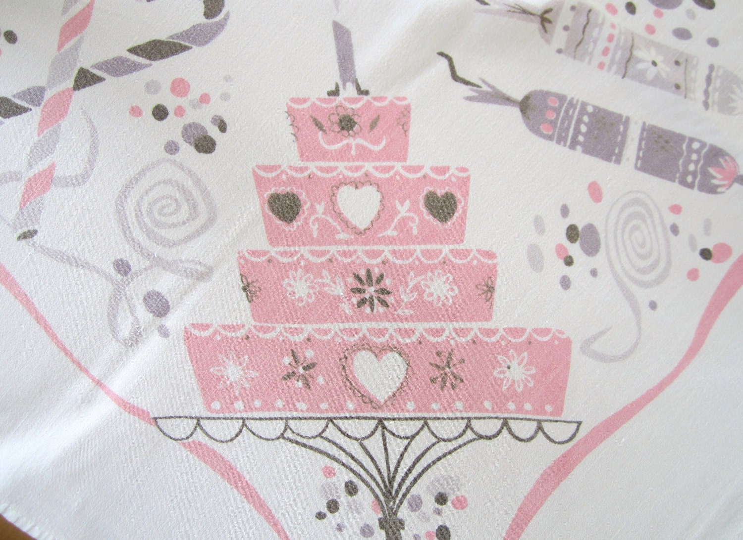 Vintage Tablecloth Party Time Celebration RARE