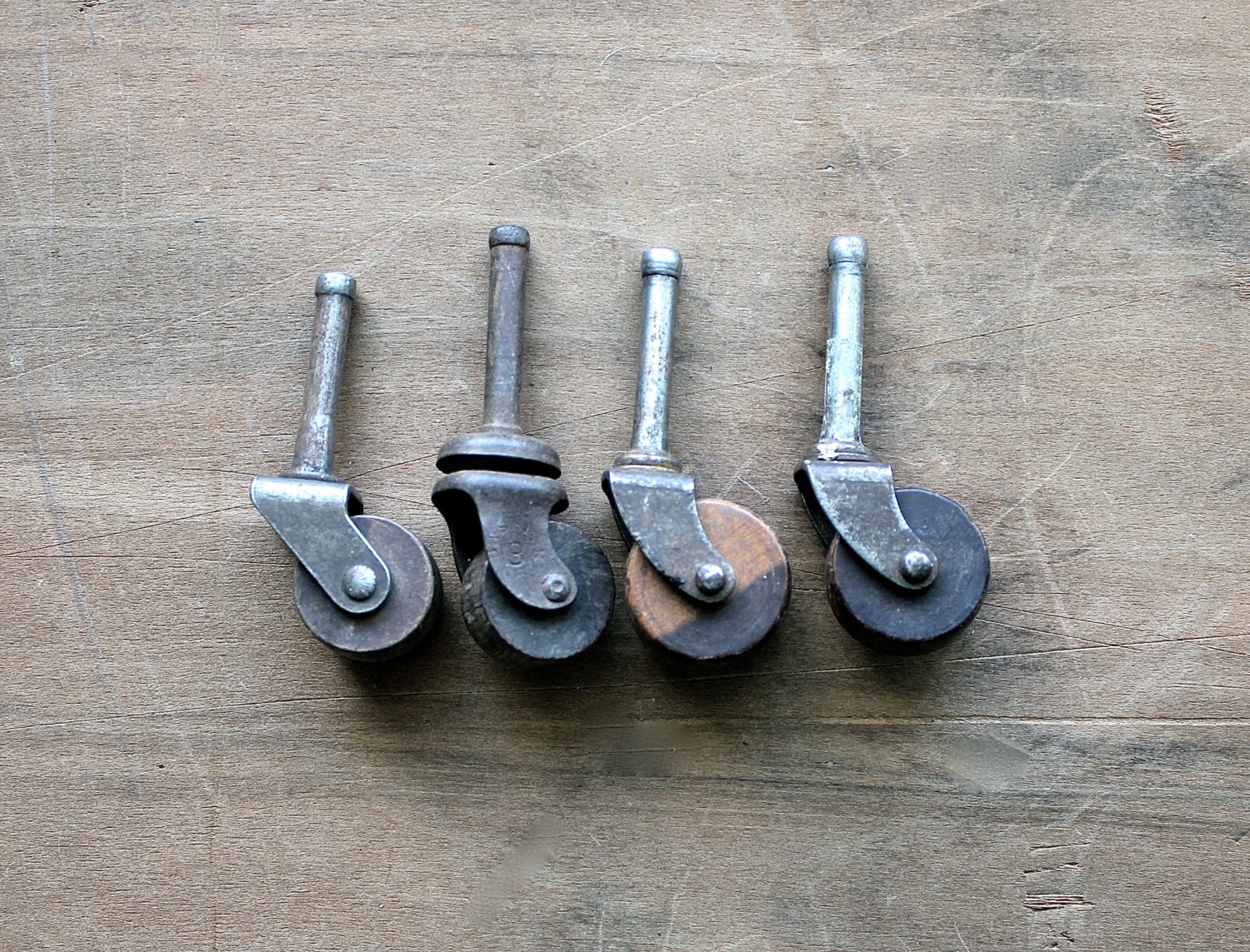 Just Roll With It - Vintage Wooden Castors - Vintage Castors - Antique - Collectible - Home Decor - Industrial - Geometric