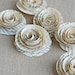 12 - Paper Roses /  Book Page Roses /  Vintage Wedding / scrabooking Roses