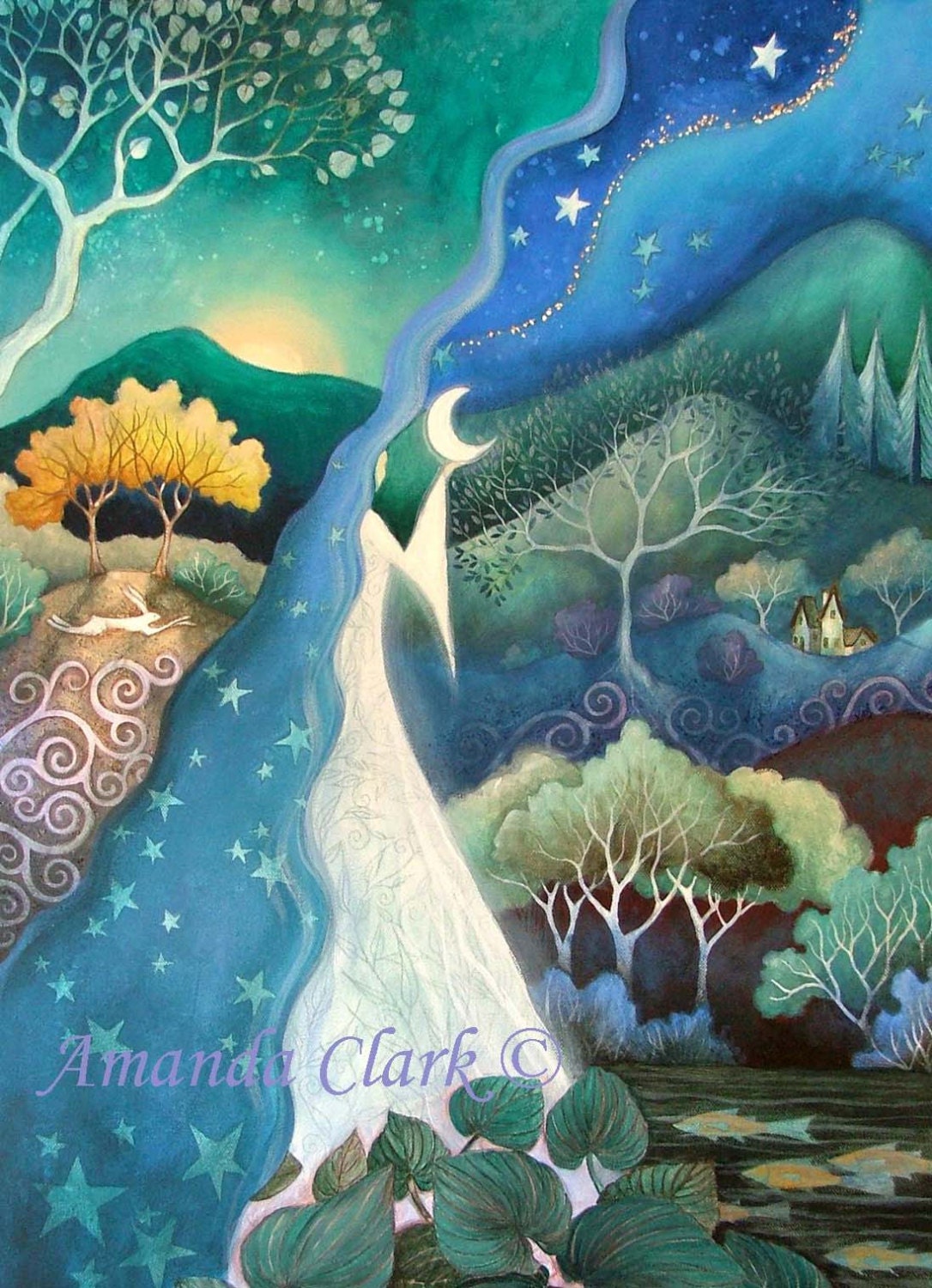 A fairytale  art print . 'Bringer of Night.'