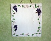 Grape vine slate sign for personalization