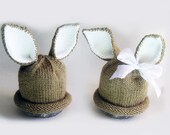 Easter Bunny Hat, Toddler Size, Photo Prop, Peter Rabbit Cottontail, Custom Size & Color