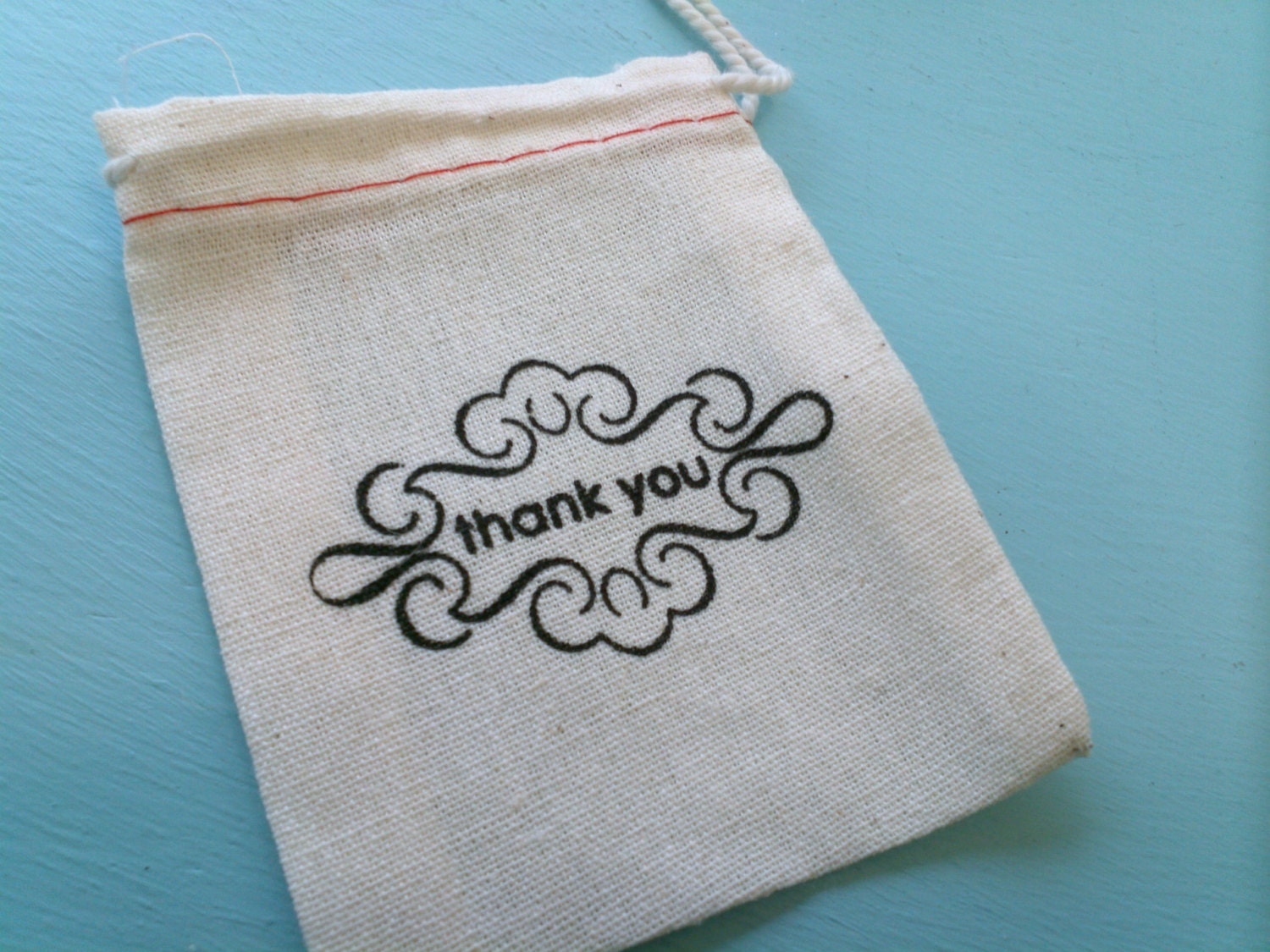 Cloth Bags Printed Thank You Bags - sets of 5