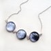La luna - Phases of the Moon Small - Glass Dome Statement Necklace