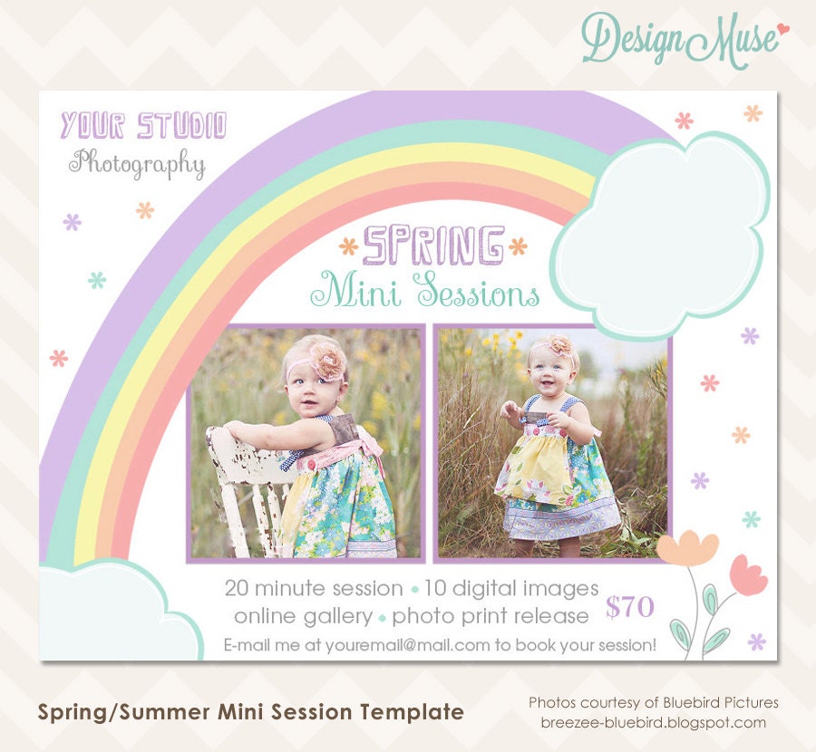 Spring Mini Session Template for Photographers INSTANT DOWNLOAD