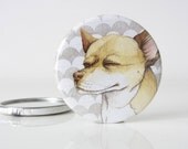 Pocket mirror - Chihuahua drawing