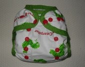 Very Hungry Caterpillar  newborn AI2 cloth diaper cover