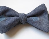 Bow Tie- Men's Chambray Bow Tie