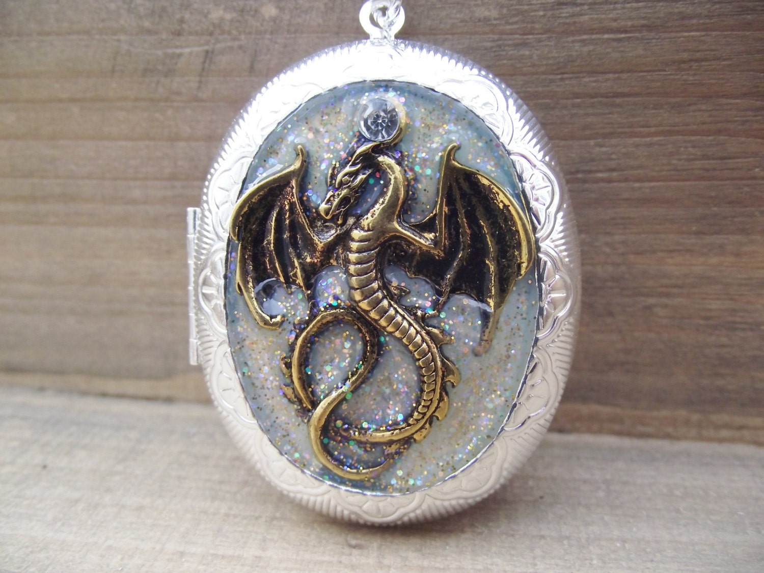 MAY SALE - Dragonborn - Skyrim Inspired Locket Necklace