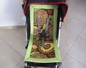 Stroller Pram Buggy Pushchair Insert Liner Cover Pad reversible adjustable Amy Butler