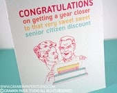 Sweet Seniors Discount- Single Birthday Card