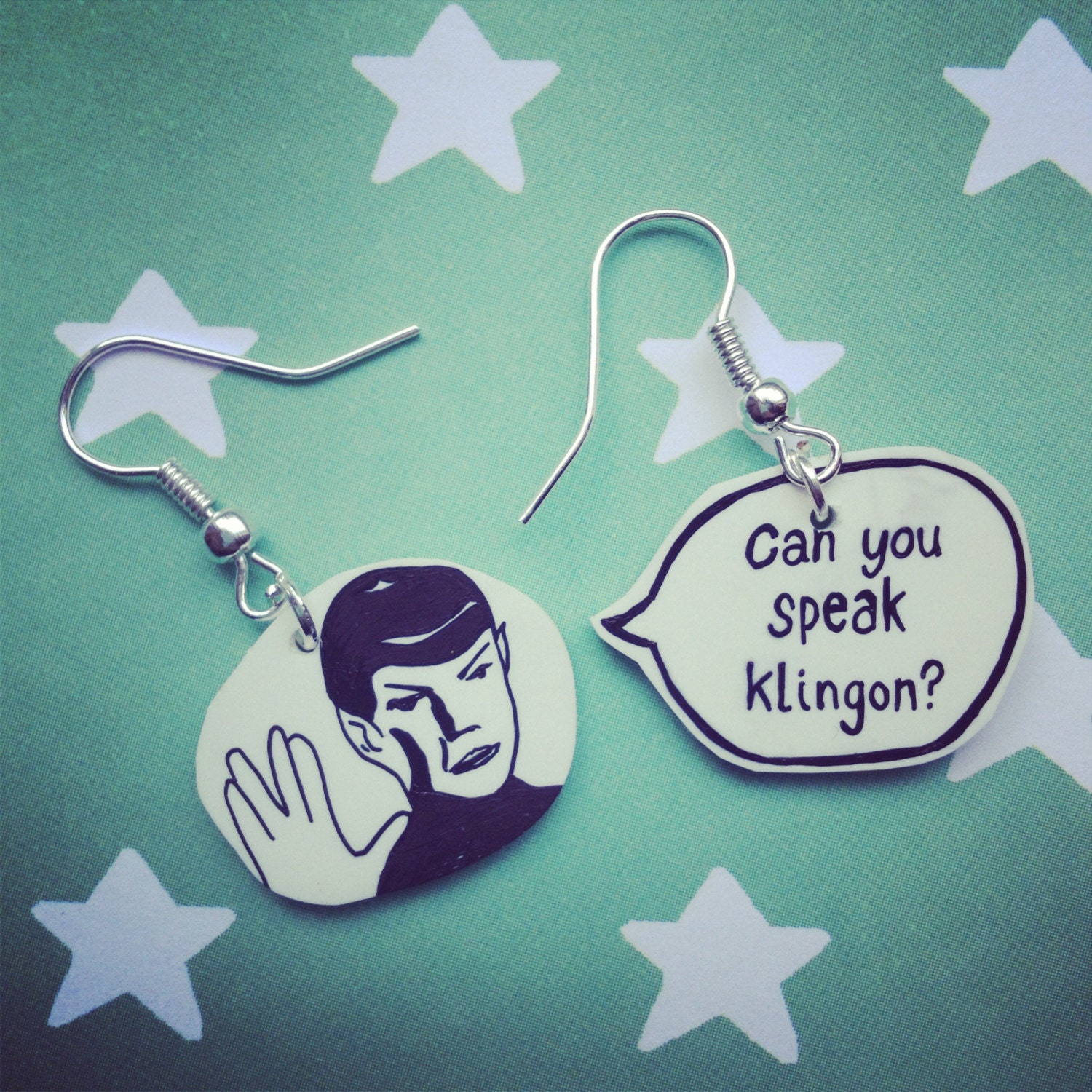 Star Trek Spock Klingon fun earrings
