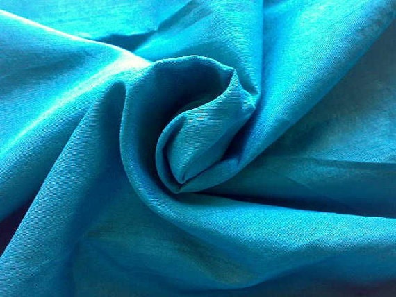 Dupioni Silk Fabric Light Jungle Green One Yard