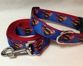 Superman Collar and Leash SET