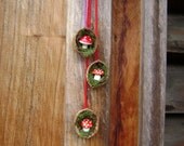 Waldorf birthday  - Walnut Toadstool necklaces  - Ideal as an item in a goodie bag - Suitable boys and girls
