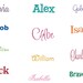 Custom Name Decal - You choose font & Color - Children Nursery Boy Girl - Vinyl Wall Decal