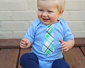Lt Blue Baby Boy Tie Onesie matching leg warmers set - Spring/Summer Set, Wedding children, baby clothing  long or short sleeves