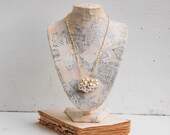 PEARL Cloud NECKLACE Glass PEARL Beaded Necklace Bridal Romantic Wedding