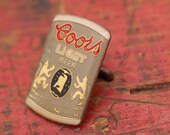 Vintage Coors Light Beer Can Goltone Lapel Pin Brooch